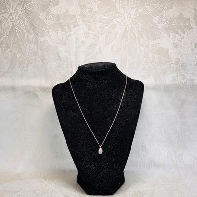 LOFT ANN TAYLOR Collar Plata Metal Cadena Estrás Colgante Estilo Vintage Foto 1 de 4