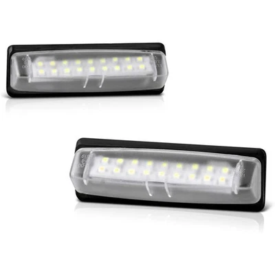 2X LED License Plate Light Rear Lamps 8127130290 For Toyota Yaris Sedan 2007-12 - Image 1 of 4