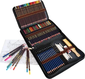 Matite Colorate Da Disegno, Set Da 72 Includono Matite Acquarellabili, Matite Sc - Foto 1 di 12