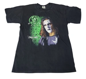 VTG WCW Sting Mens M Wrestling T-Shirt Back In Black Graphic Tee - Picture 1 of 5