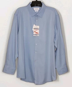NWT Bill Blass Essentials Performance Shirt Lapis Blue - Men's Size 2XL - Picture 1 of 4