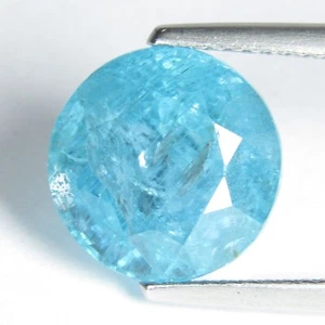 5.63Cts Genuine Natural Mint Green Apatite 10.5mm Round Shape Loose Gemstone - Picture 1 of 3