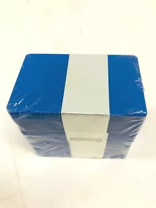 100 Hospital Blue Blank Front & Back PVC Cards *NO MAG STRIP* - Picture 1 of 5