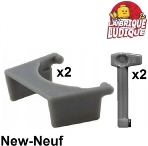 Lego 2x headgear casque Helmet Antenna Rangefinder + visière visor SW gris foncé - Picture 1 of 1