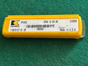 Set of 5 Kennametal Carbide Inserts SPU422   SPUN 12 03 08   Grade KC8050 USA - Picture 1 of 4