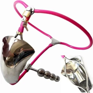 Stainless Steel Male Chastity Belt Device Adjustable Invisiable Pants cage BDSM - Picture 1 of 24