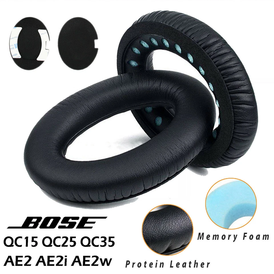 Replacement Bose Ear Pads / Headphone Cushions for QC2 QC25 QC35 QC15 AE2 AE2i
