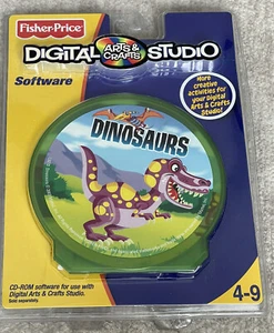 Dinosaurios Digital Artes y Manualidades Estudio Software CD-ROM Fisher Price Edades 4-9 NUEVO - Imagen 1 de 4