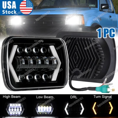 Faro LED 5X7 7x6 rectangular haz alto/bajo para camioneta Mazda B2200 B2600 Foto 1 de 4