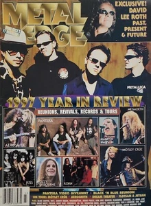Metal Edge Magazine March 1998, 1997 A Year In Review DLR Metallica Aerosmith b5 - Picture 1 of 4