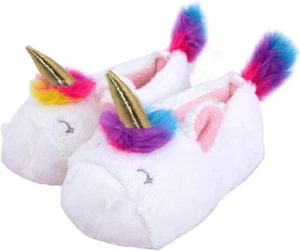Unicorn Slippers for Girls Toddler Slippers Kids House Slippers Slip on Comforta - Picture 1 of 12