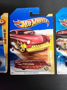 Candy Red Metallic 2010 NEW MODELS Hot Wheels '49 DRAG MERC #030  - Picture 1 of 5