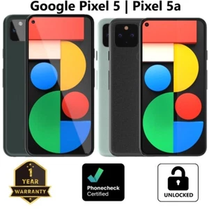 Smartphone Google Pixel 5 & 5a 5G - 128 GB - nero | verde (sbloccato) - buono - Foto 1 di 3