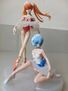 Evangelion Ayanami Rei Asuka Langley Bailarina Ballet Vestido Figura Bandai - Imagen 1 de 10