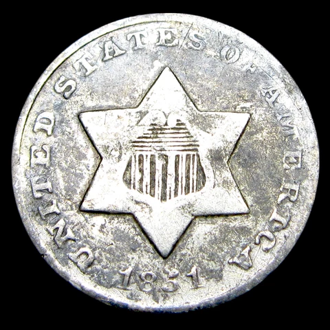 1851-O Silver Three Cent Piece Silver ----  Stunning Type Coin ---- #Y338 Cover
