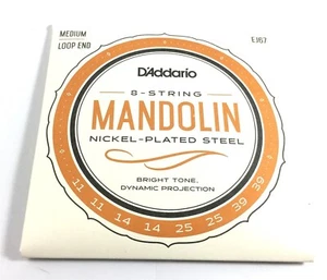 D'Addario Mandolin Strings EJ67 Medium Loop End - Picture 1 of 5