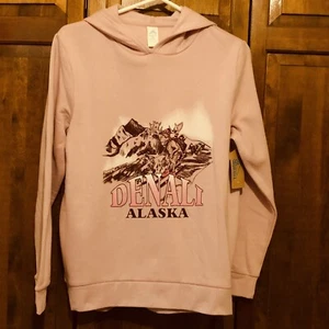 Denali Alaska Girls Pink Hooded Sweatshirt, NWT, Size 2XL - Picture 1 of 8