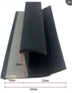 3metre Caravan Rubber F Seal , Awning , Food Truck Door Waterproof - Picture 1 of 4