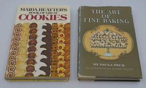 2 VINTAGE COOKIE, DESSERT BOOKS, GREAT COOKIES BY HEATTER, ART OF FINE BAKING - Picture 1 of 12