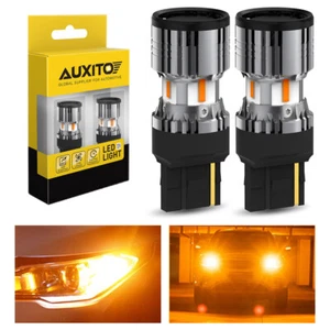 2PCS LED Front Rear Turn Signal Light Blinker Bulbs 7440 7440AL Amber Error Free - Bild 1 von 13