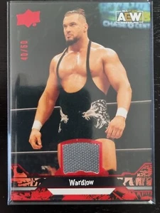 2023 AEW Wardlow RED MAT RELIC /50 Trading Card Upper Deck #90212 - Picture 1 of 2