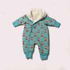 Little Green Radicals Foxes Sherpa Lined Snowsuit Age 3-4 Organic Cotton