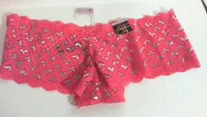 NEW - ( SecreTreasures ) Lace Hipster Panties ( Pink Punch ) Size 8  - Picture 1 of 4