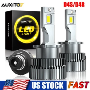 2PC 100W 40000LM D4S D4R LED Headlight Bulbs 6000K White Replace Xenon HID Lamps - Picture 1 of 12