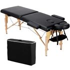 Massage Table - 84'' 2 Section,Professional Facial Bed,Folding, Adjustable Heigh
