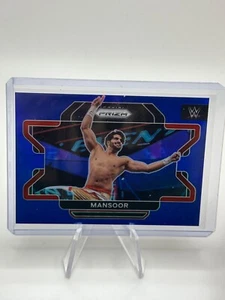2022 WWE - Prizm - Blue /199 - #66 Mansoor No 195 - Picture 1 of 2