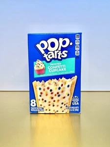 〽️ New Kellogg’s Pop Tarts Frosted Confetti Cupcake Dessert 8 Count 13.5oz Box - Picture 1 of 2