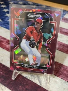 2022 Prizm Draft Picks Baseball Burgundy Cracked Ice #PDP189 Alfredo Ruiz /23 - Picture 1 of 2