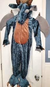 Spooked Blue/Green Dragon Halloween Costume Full Body Zip Size 5T Kids - Picture 1 of 3