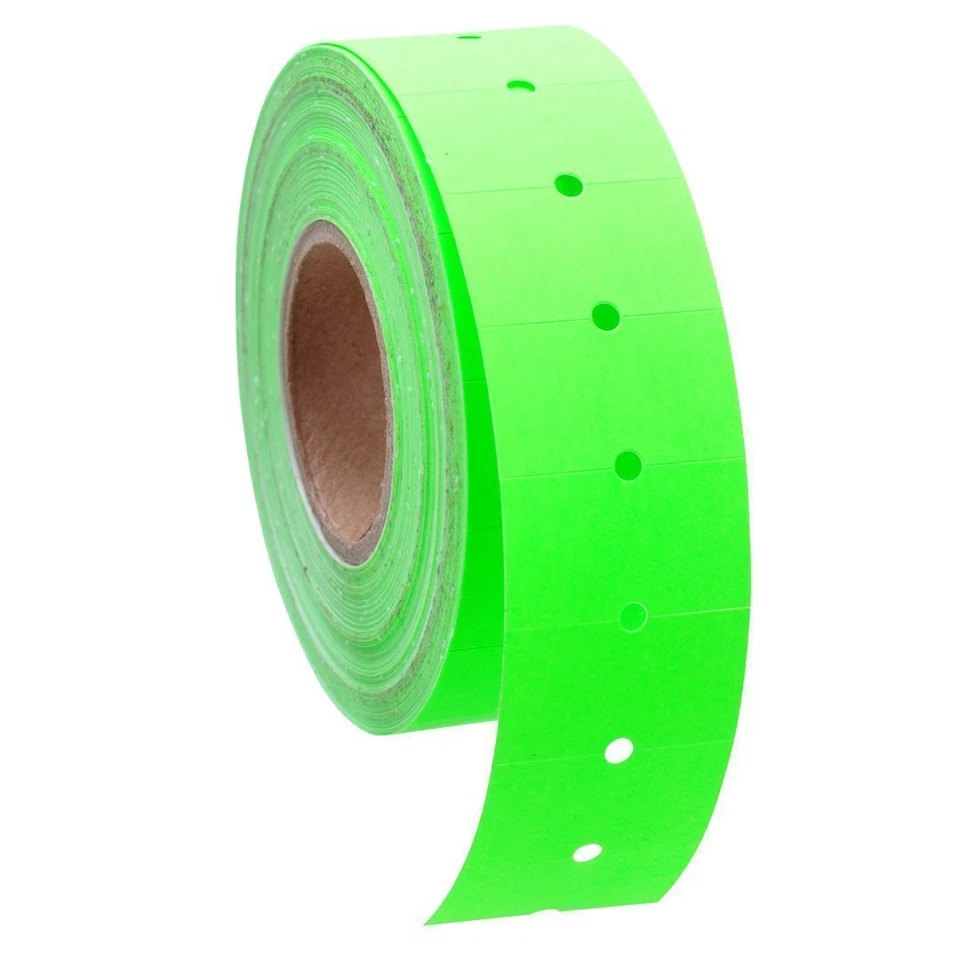 PROLINE 10 Rolls / 5000 Tags GREEN labels for Motex MX-5500 L5500 Mx989 Price Gun
