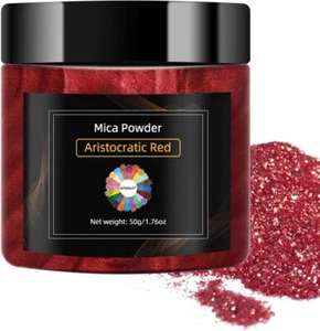 Aristocratic Red Mica Powder, Natural Shimmer Mica Powder for Epoxy - Picture 1 of 6