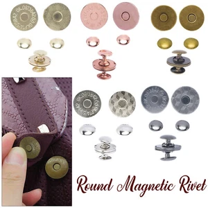 Metall Magnet Taschenverschlüsse 14mm 18mm Doppelnieten Druckknöpfe Handtasche - Bild 1 von 56