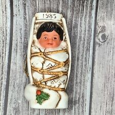Gregory Perillo Porcelain Baby Jesus Nativity Figurine/Ornament 1985. 3.5”