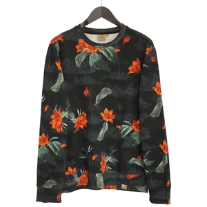 Men Carhartt Tropic Sweatshirt Pullover Floral Cotton Hawaiian Size L XAB132 - Picture 1 of 9