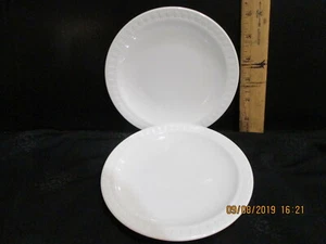 2 - Corning Centura, weiß, geprägte erhabene Tulpen Bordüre Brot/Wüstenteller - Bild 1 von 7