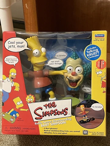 NEW Radio Control Skateboarding Bart - THE SIMPSONS - BART SIMPSON / KRUSTY Cover