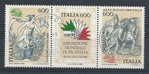 1985 ITALIA USATO ARTE RINASCIMENTALE BLOCCO - Picture 1 of 1