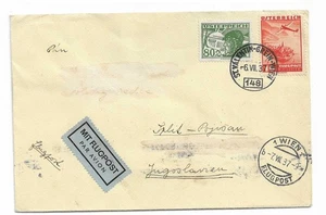 austria 1937 airmail cover - Picture 1 of 2