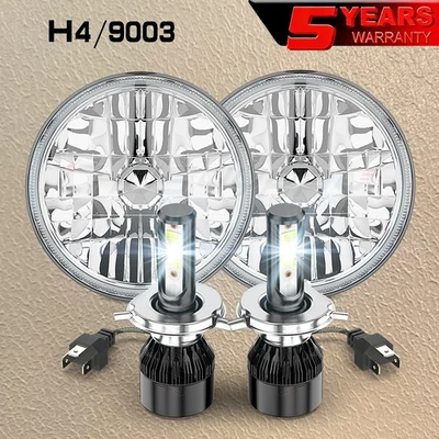 Faros LED redondos de haz alto/bajo Fit Plymouth Duster 340 1970-1975 de 7" pulgadas Foto 1 de 4