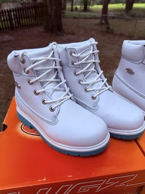 Lugz Women's Boots Shifter Size 5.5 M Teal/White Lace Up Winter Excellent 9/10 - Image 1 of 4