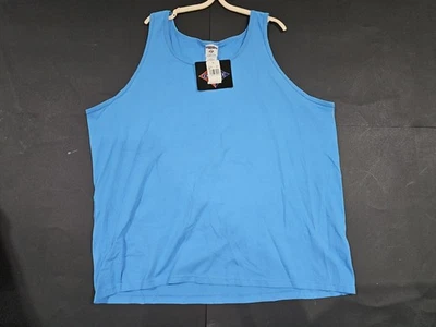 JERZEES - Camiseta sin mangas azul claro de colección años 80-90, para hombre 2XL Foto 1 de 4