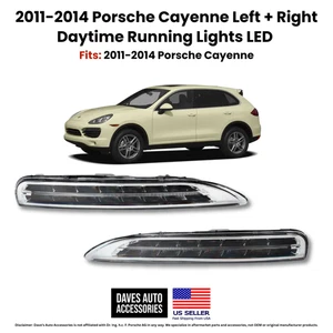 Left & Right LED DRLs for 2011-2014 Porsche Cayenne OEM Replacement - Bild 1 von 12