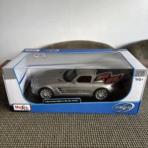 1:18 Maisto Mercedes Benz Sls Coupe 6.3 Amg (C197) 2012 silber MI31389S Modell - Bild 1 von 9