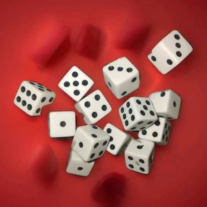 12 Pack White Dice 6 Sided Size 16mm for Board Games D&D RPG Math Classroom NEW - Picture 1 of 1