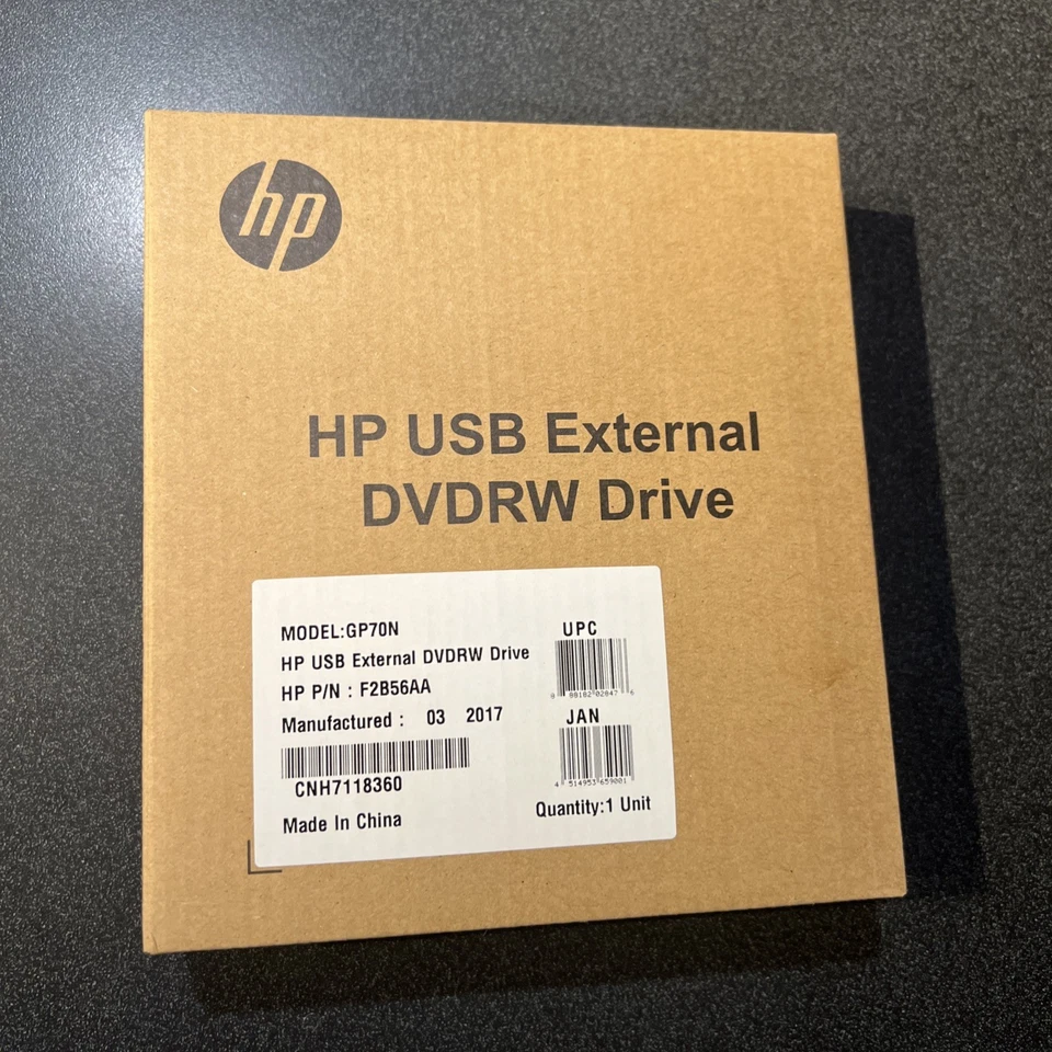 HP External USB Optical Drive F2B56AA - Image 1 of 1