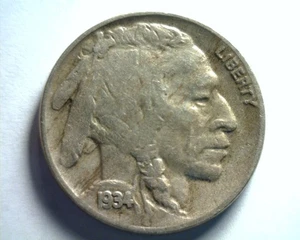 1934-D BUFFALO NICKEL VERY FINE VF NICE ORIGINAL COIN BOBS COINS FAST SHIPMENT - Picture 1 of 2